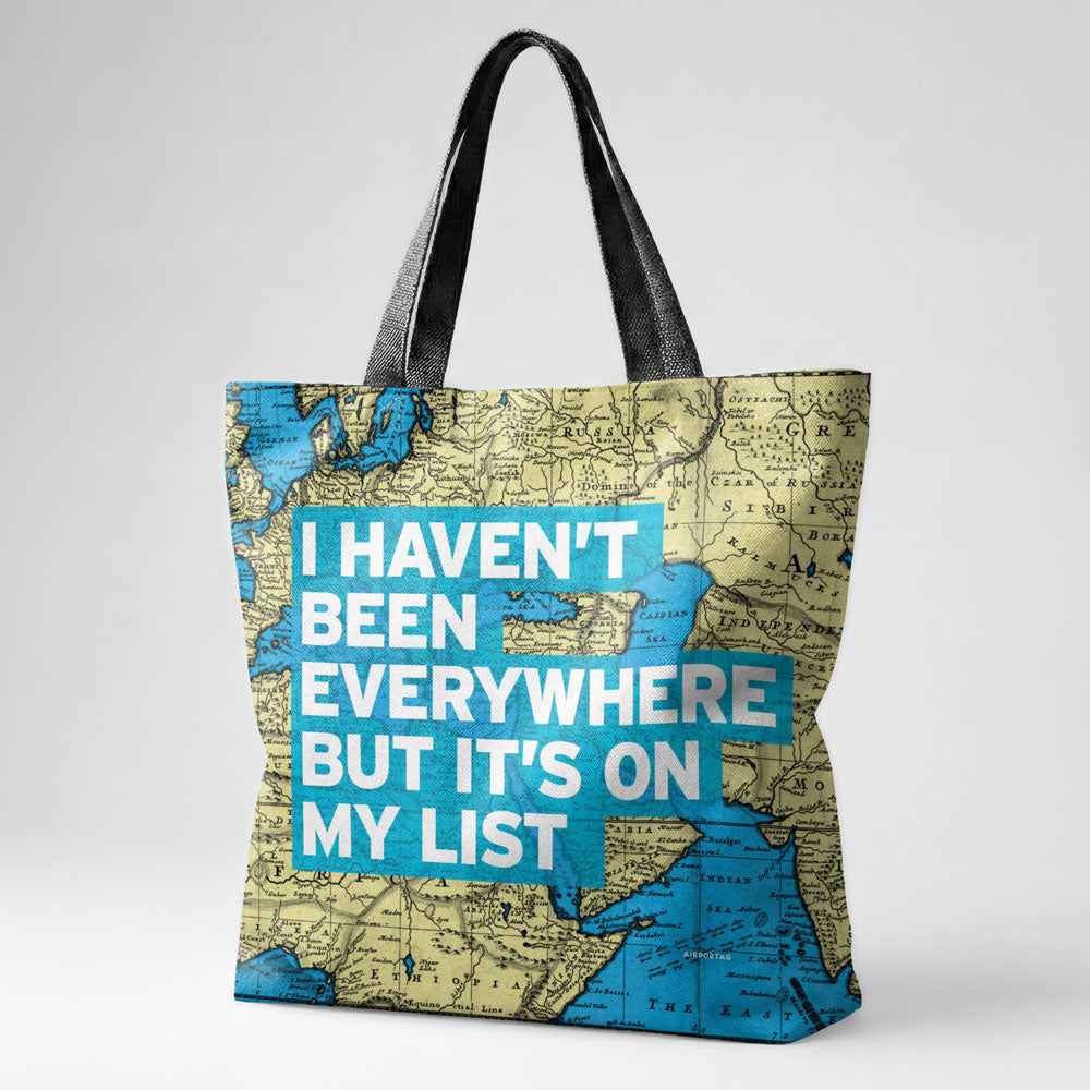 I Haven't Been - World Map - Tote Bag
