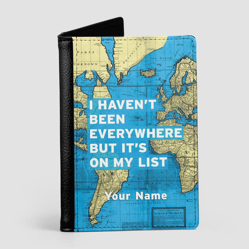 I Haven't Been - World Map - Passport Cover