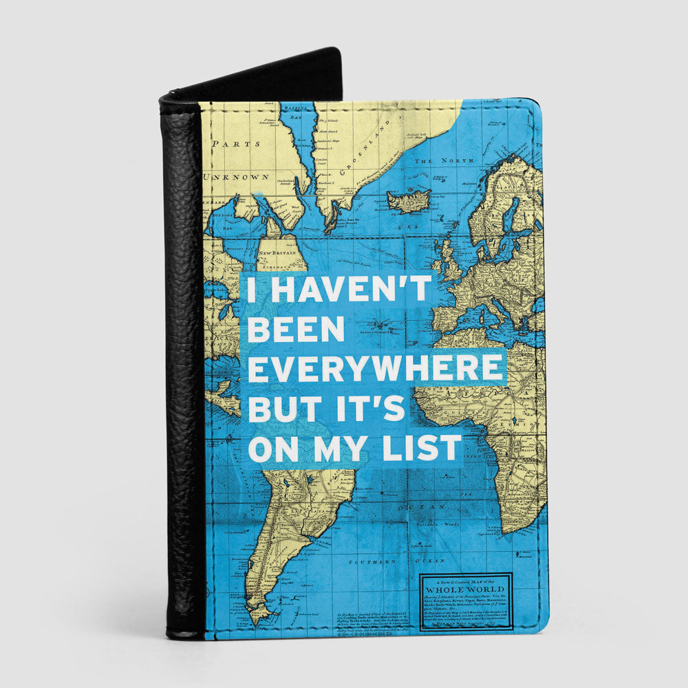 I Haven't Been - World Map - Passport Cover