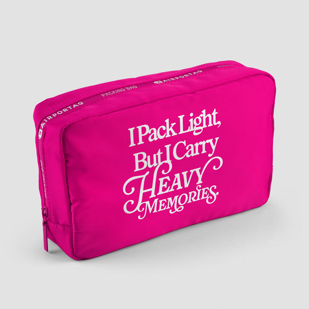 Pack Light, Heavy Memories - Packing Bag