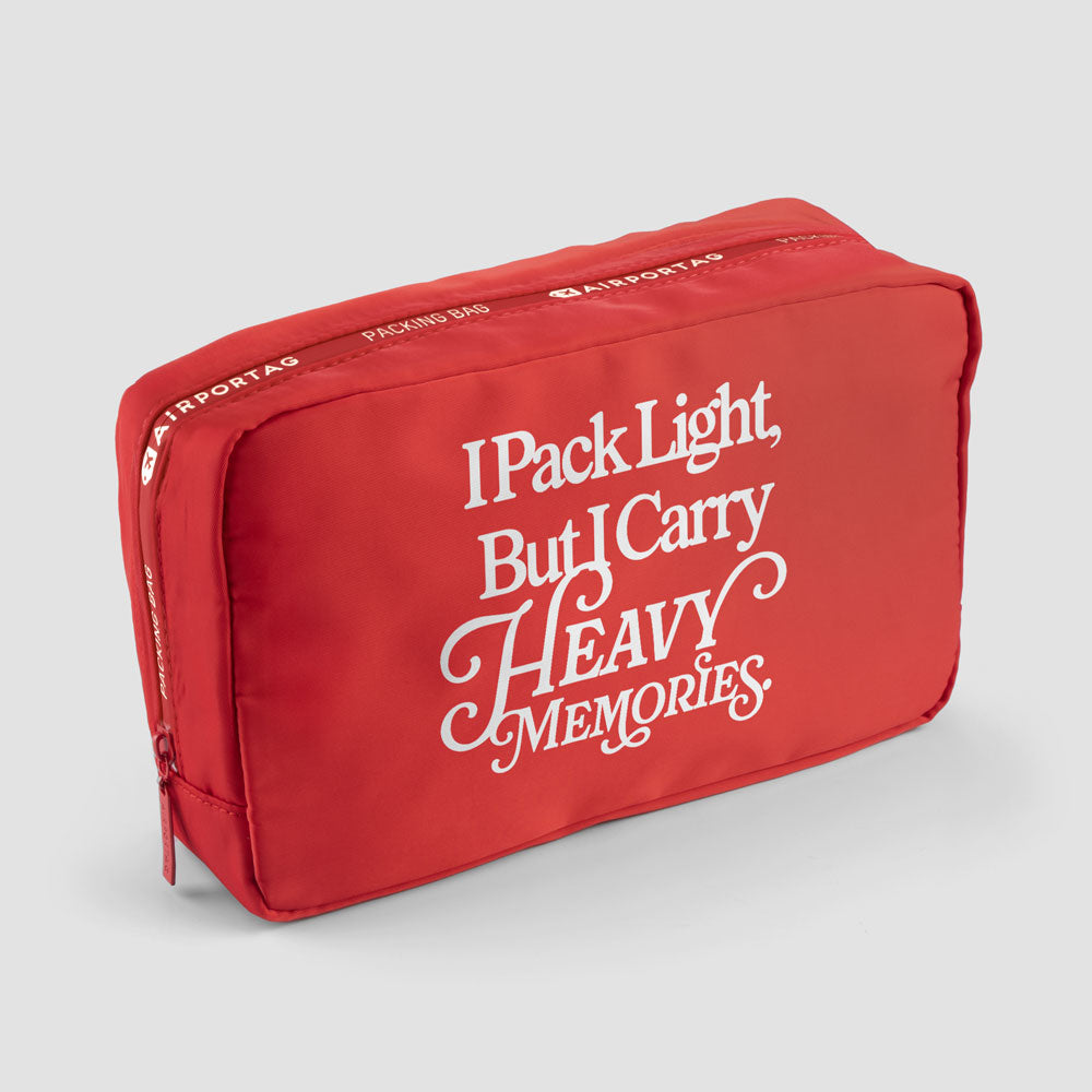 Pack Light, Heavy Memories - Packing Bag