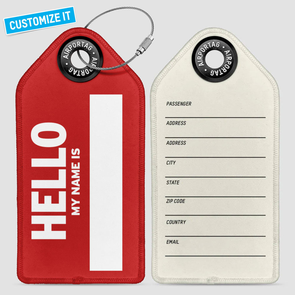Hello Badge - Luggage Tag