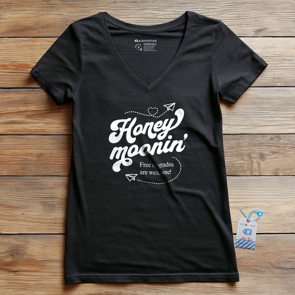 Honey Moonin' Upgrade - Women's V-Neck T-Shirt