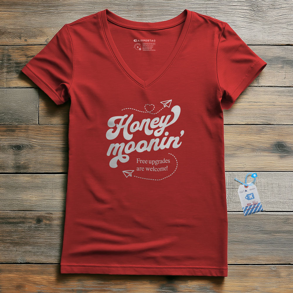 Honey Moonin' Upgrade - Women's V-Neck T-Shirt