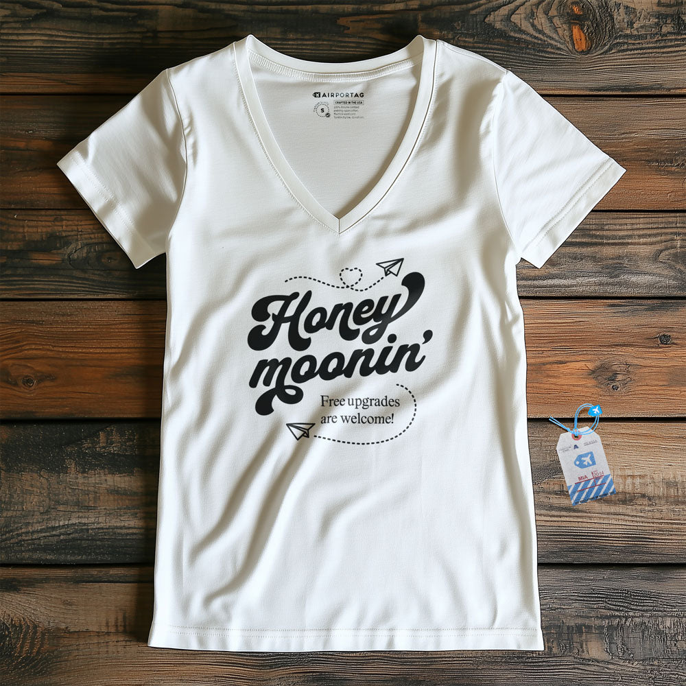 Honey Moonin' Upgrade - Women's V-Neck T-Shirt