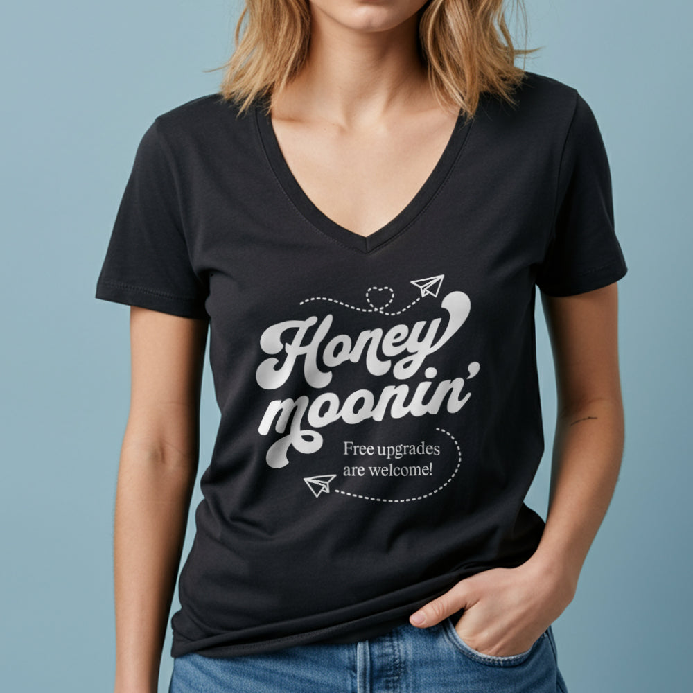 Honey Moonin' Upgrade - Women's V-Neck T-Shirt