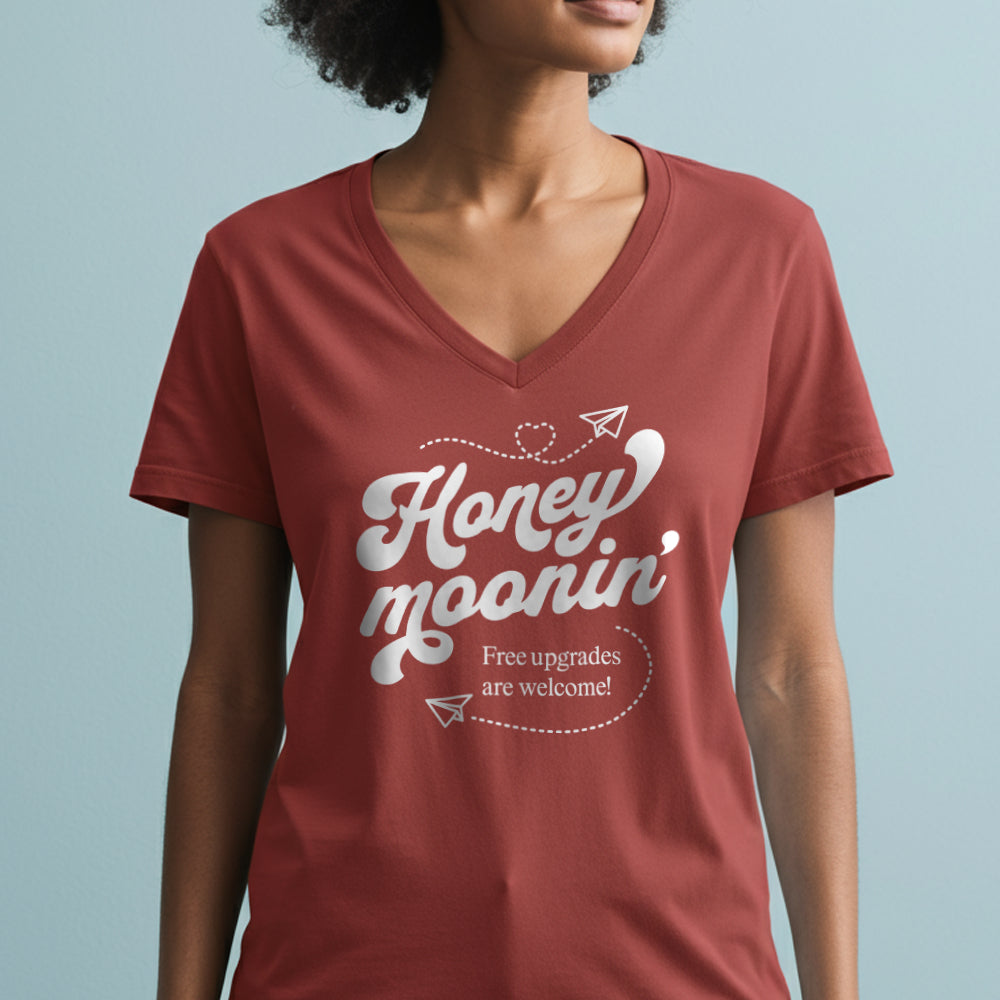 Honey Moonin' Upgrade - Women's V-Neck T-Shirt