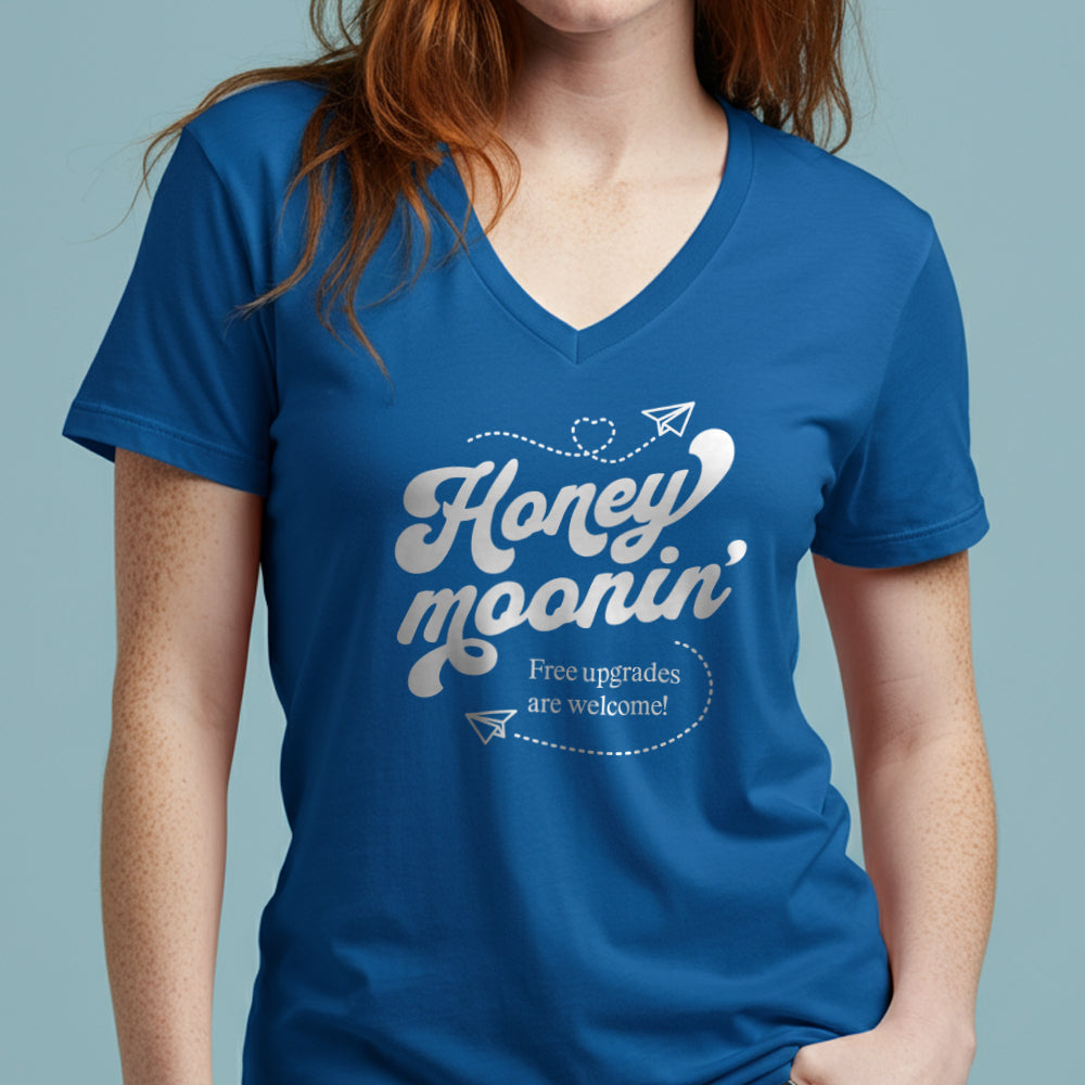 Honey Moonin' Upgrade - Women's V-Neck T-Shirt