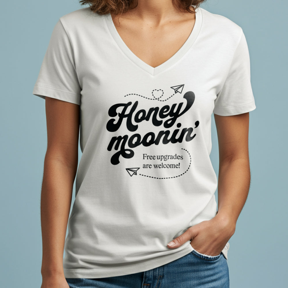 Honey Moonin' Upgrade - Women's V-Neck T-Shirt