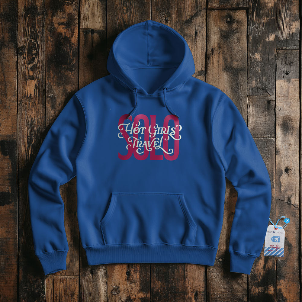 Hot Girls Travel Solo - Pullover Hoodie