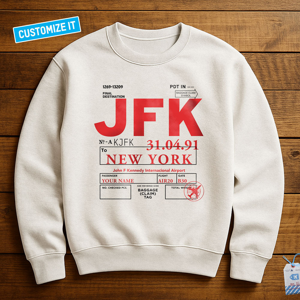 Airport Code - Custom - Sweatshirt