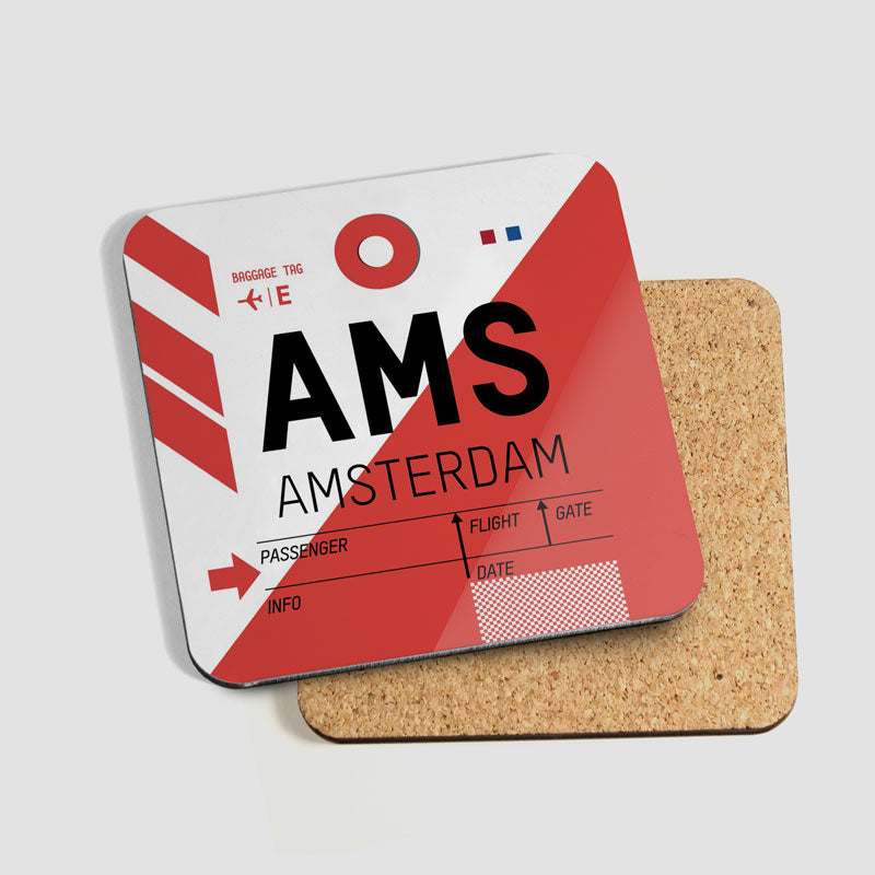 Code IATA - Ensemble de 6 sous-verres