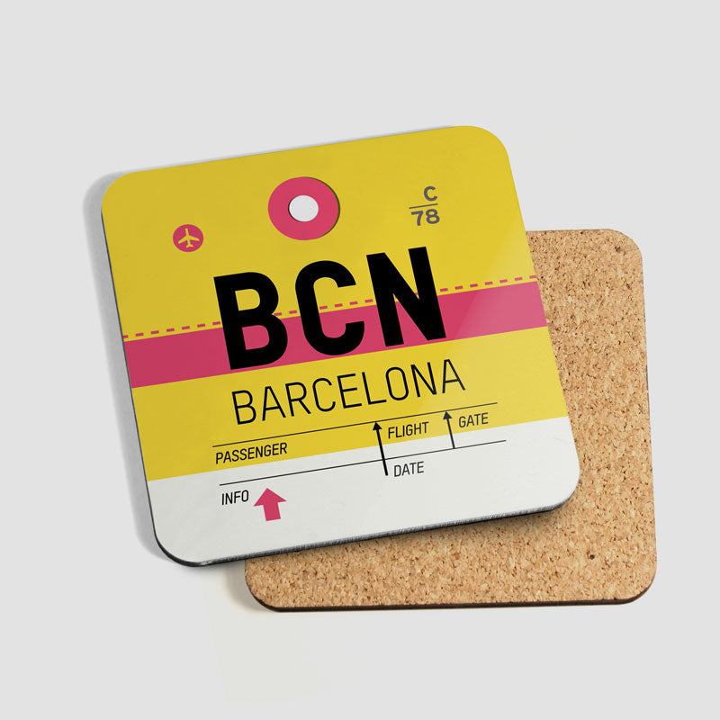 Code IATA - Ensemble de 6 sous-verres