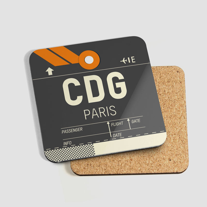 Code IATA - Ensemble de 6 sous-verres