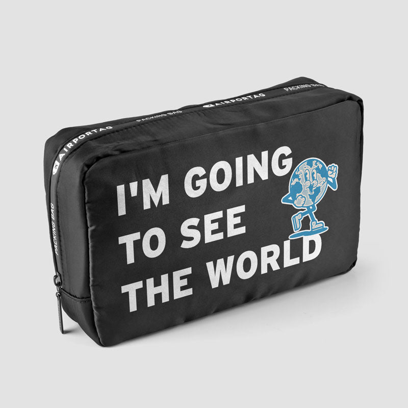 I'm Going - World Map - Packing Bag