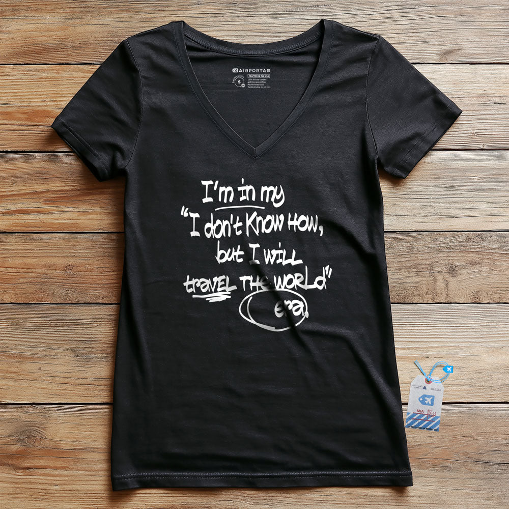 In my Era Travel The World - Women's V-Neck T-Shirt
