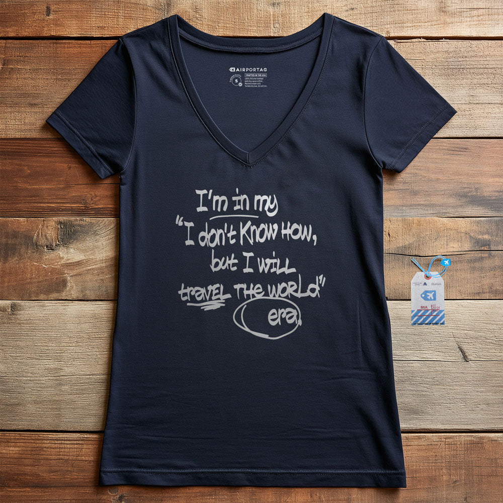 In my Era Travel The World - Women's V-Neck T-Shirt