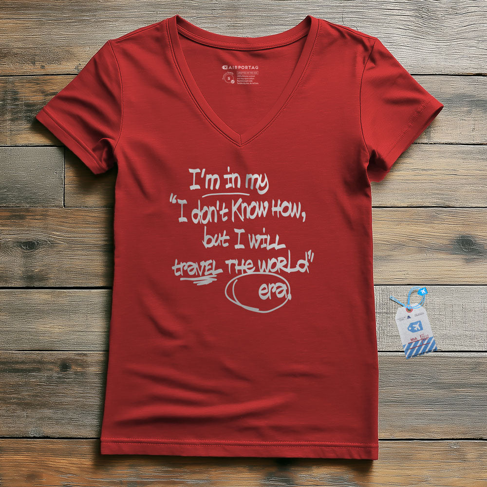 In my Era Travel The World - Women's V-Neck T-Shirt