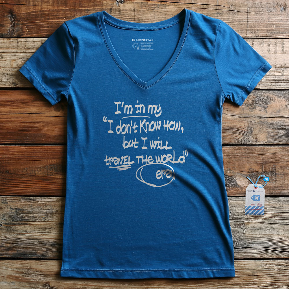 In my Era Travel The World - Women's V-Neck T-Shirt