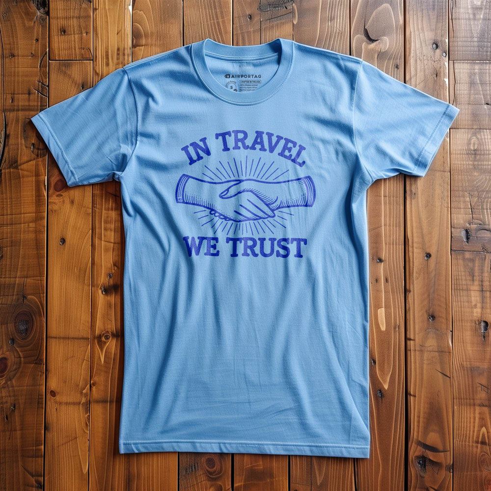 In Travel We Trust Hands - T-Shirt
