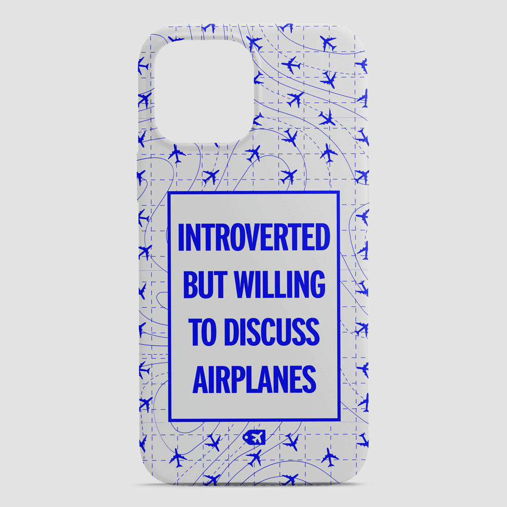 Introverted Discuss Airplanes - Phone Case