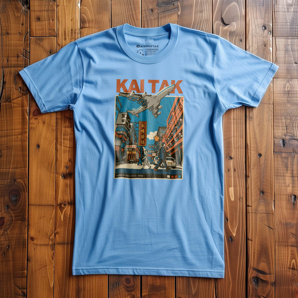 Kai Tak Pixel Art - T-Shirt