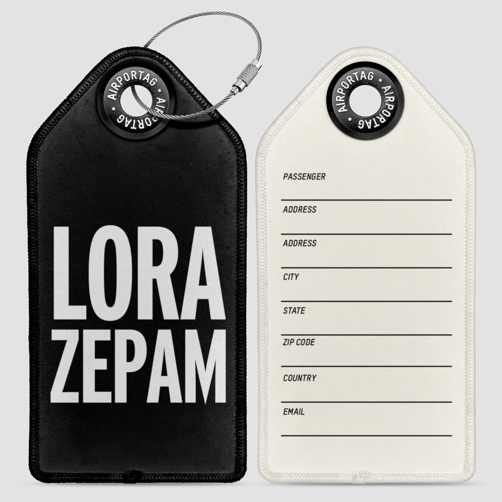 Lorazepam - Luggage Tag