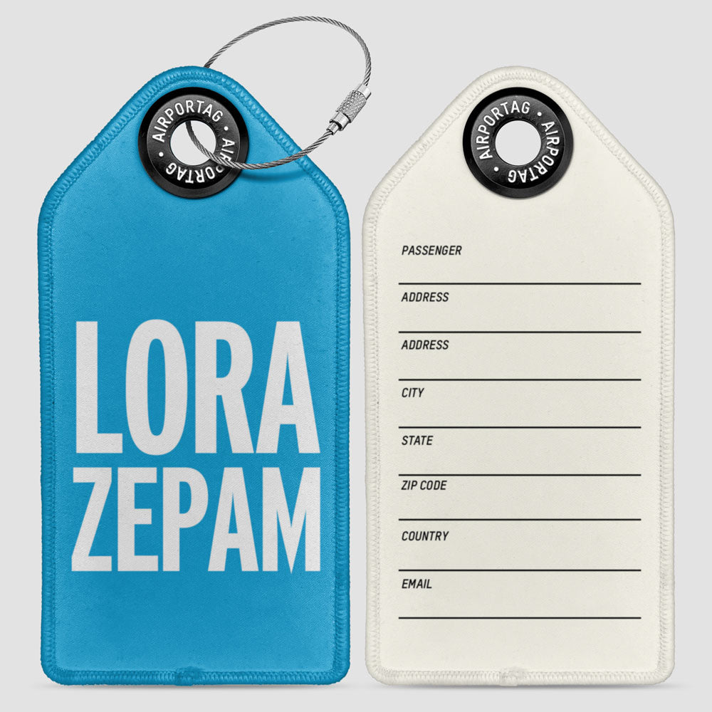 Lorazepam - Luggage Tag