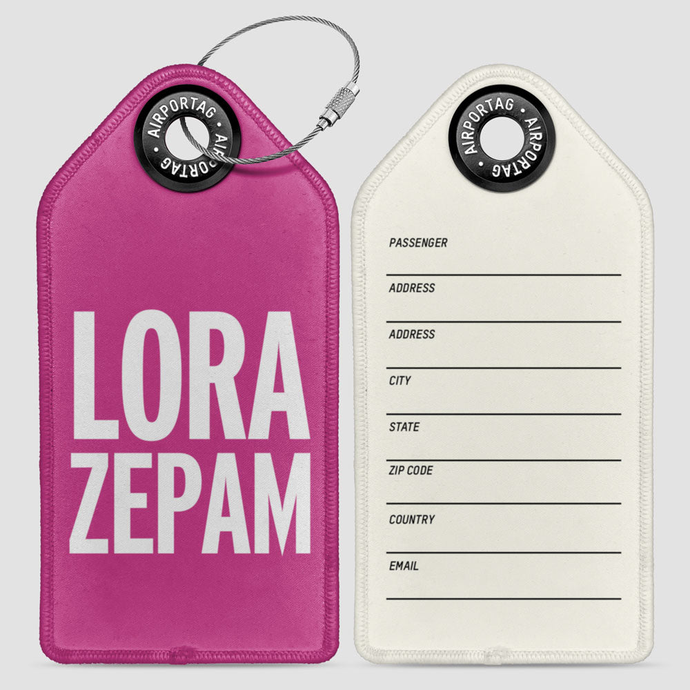 Lorazepam - Luggage Tag