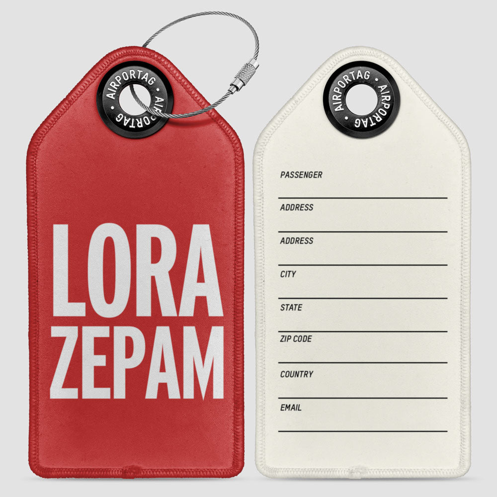 Lorazepam - Luggage Tag