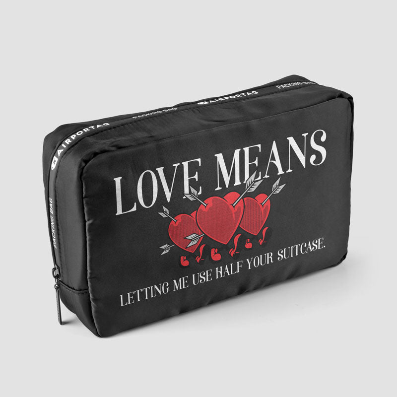 L'amour signifie... Demi-valise - Sac d'emballage