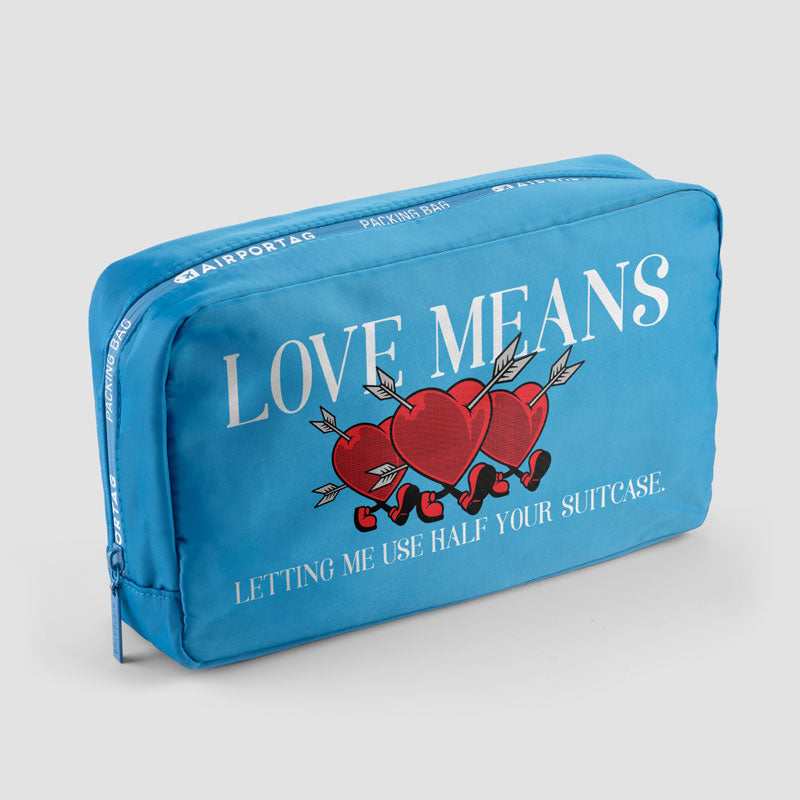 L'amour signifie... Demi-valise - Sac d'emballage