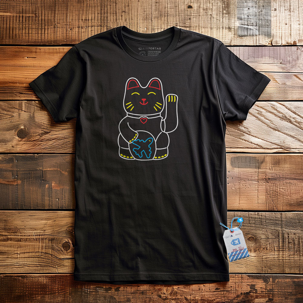 Lucky Flying Cat - T-Shirt