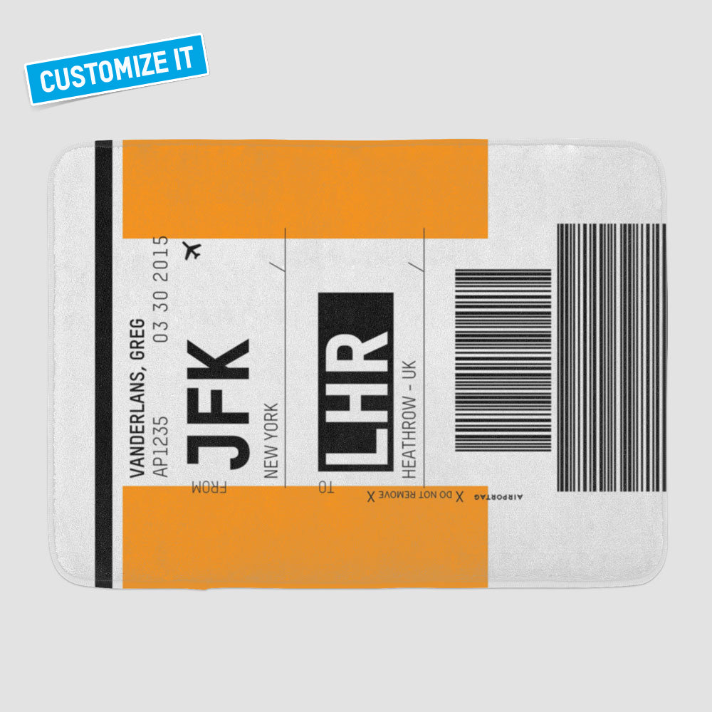 Luggage Ticket - Bath Mat