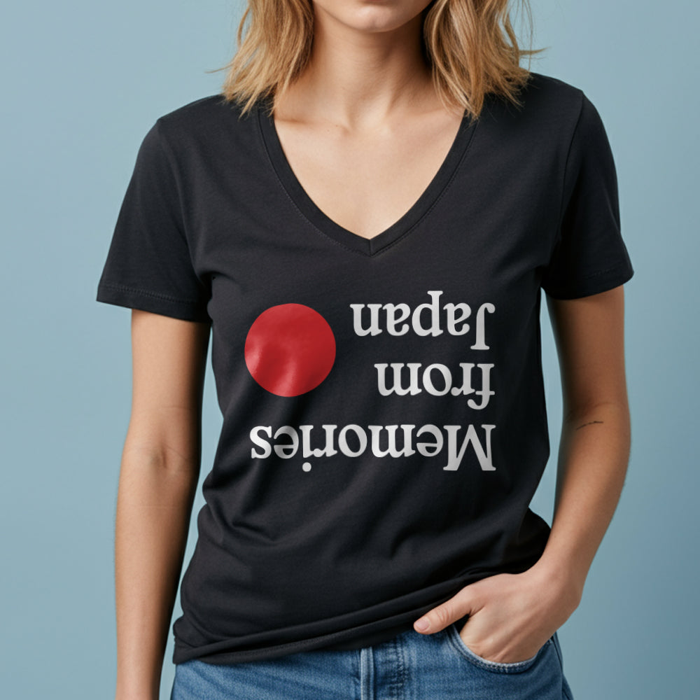 Memories From Japan - Women's V-Neck T-Shirt
