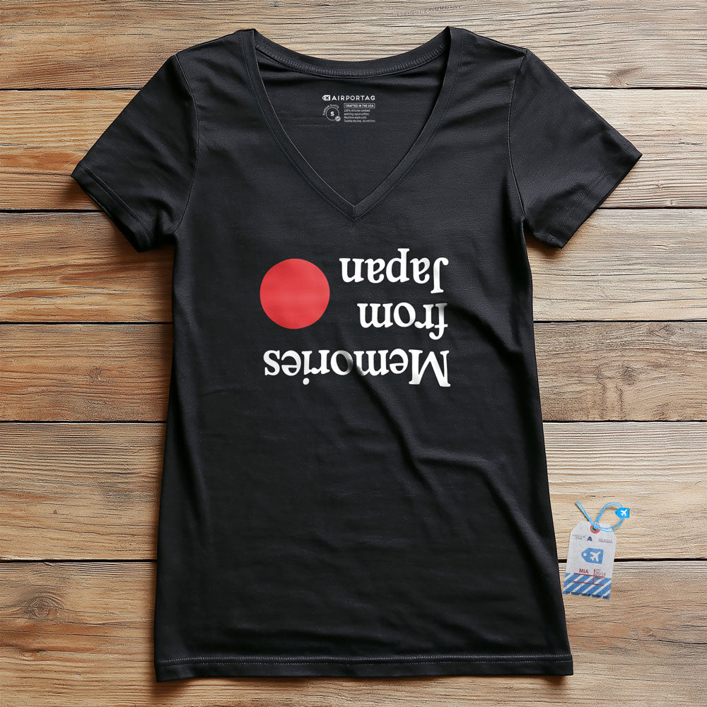 Memories From Japan - Women's V-Neck T-Shirt