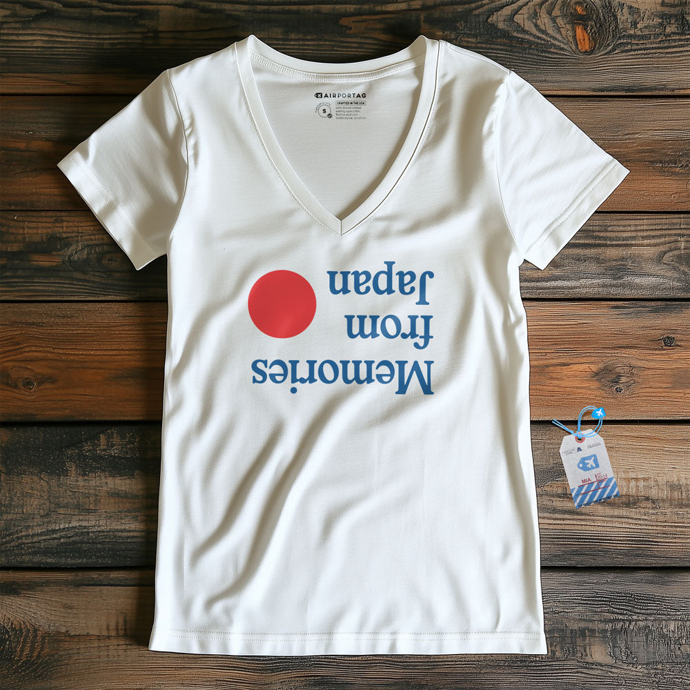 Memories From Japan - Women's V-Neck T-Shirt