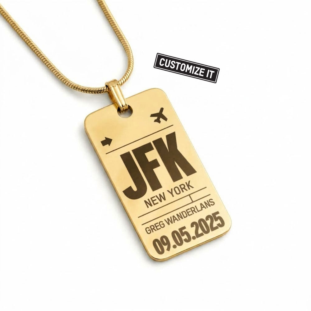 My Travel Code Tag - Charm