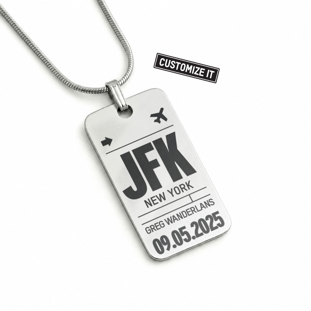 My Travel Code Tag - Charm