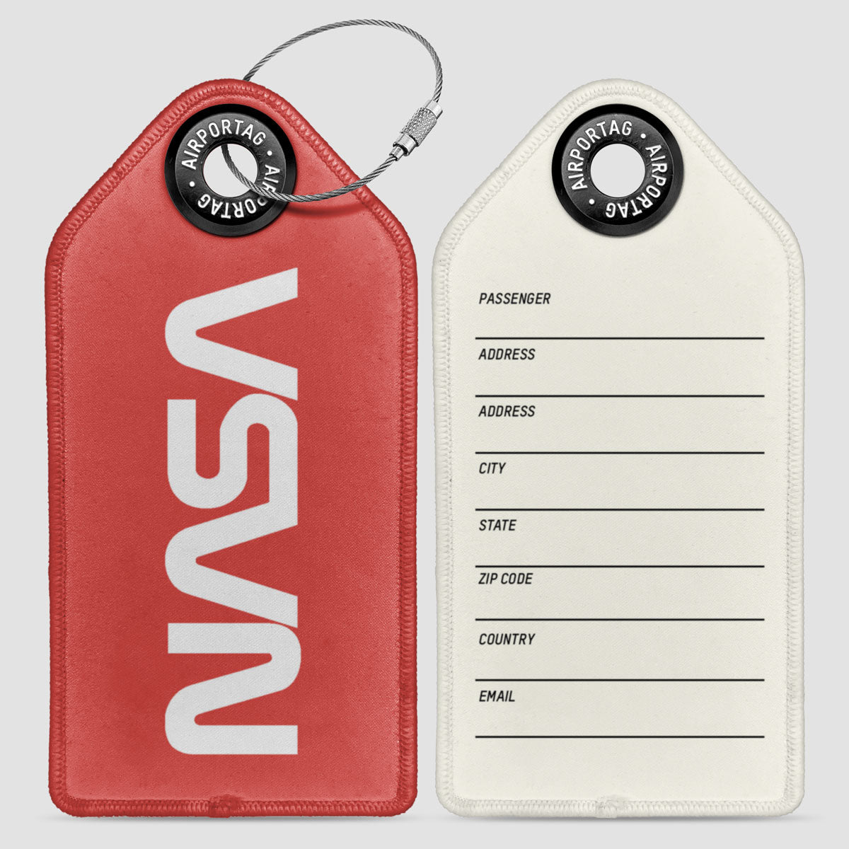 Nasa Worm Logo - Luggage Tag