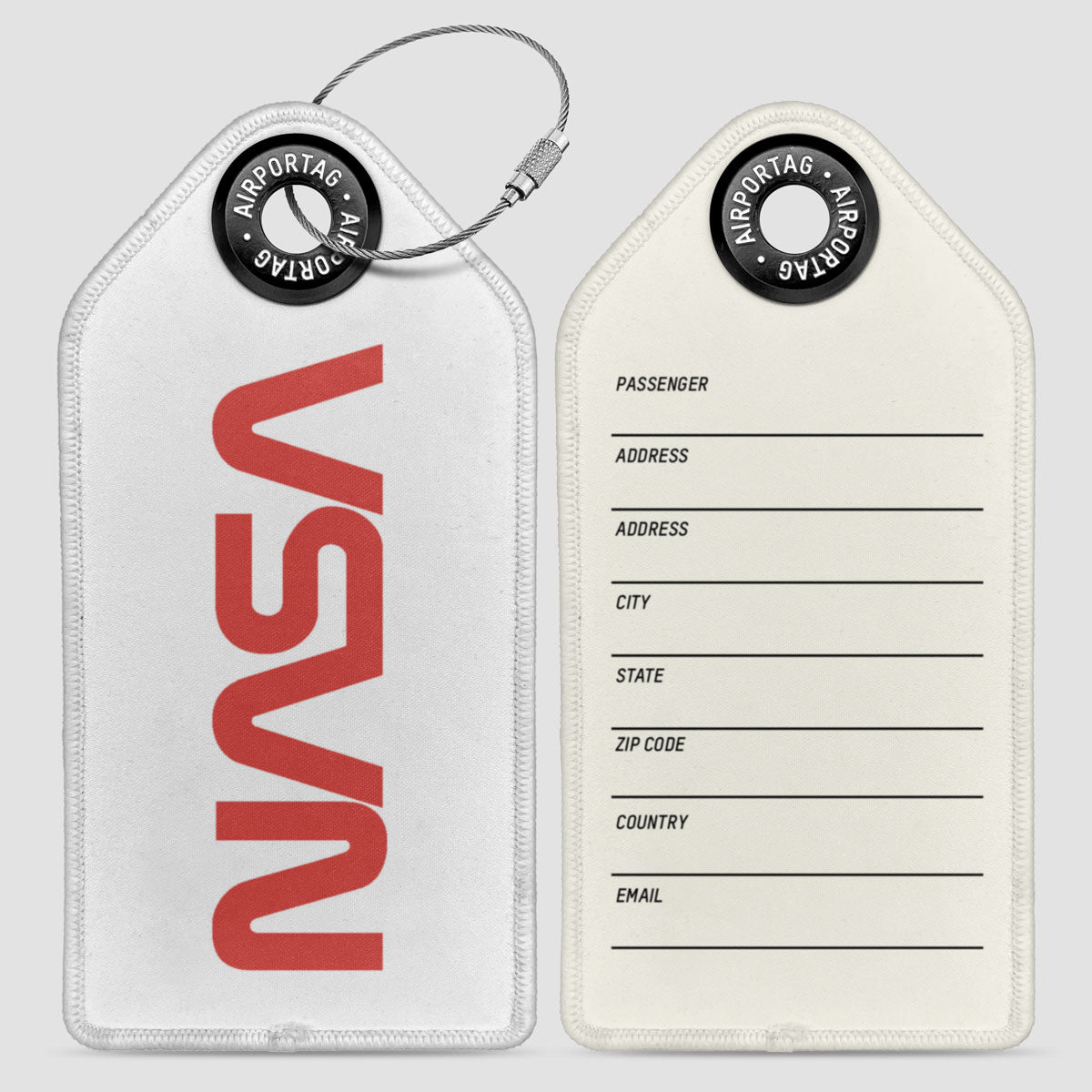 Nasa Worm Logo - Luggage Tag