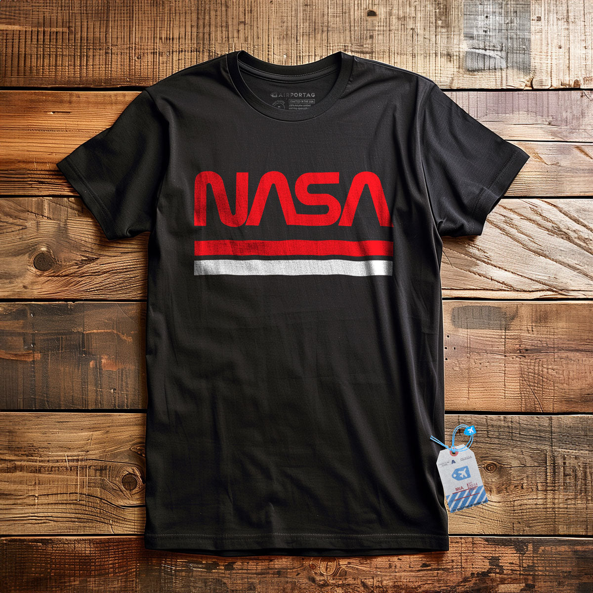 Nasa Worm Logo - T-shirt