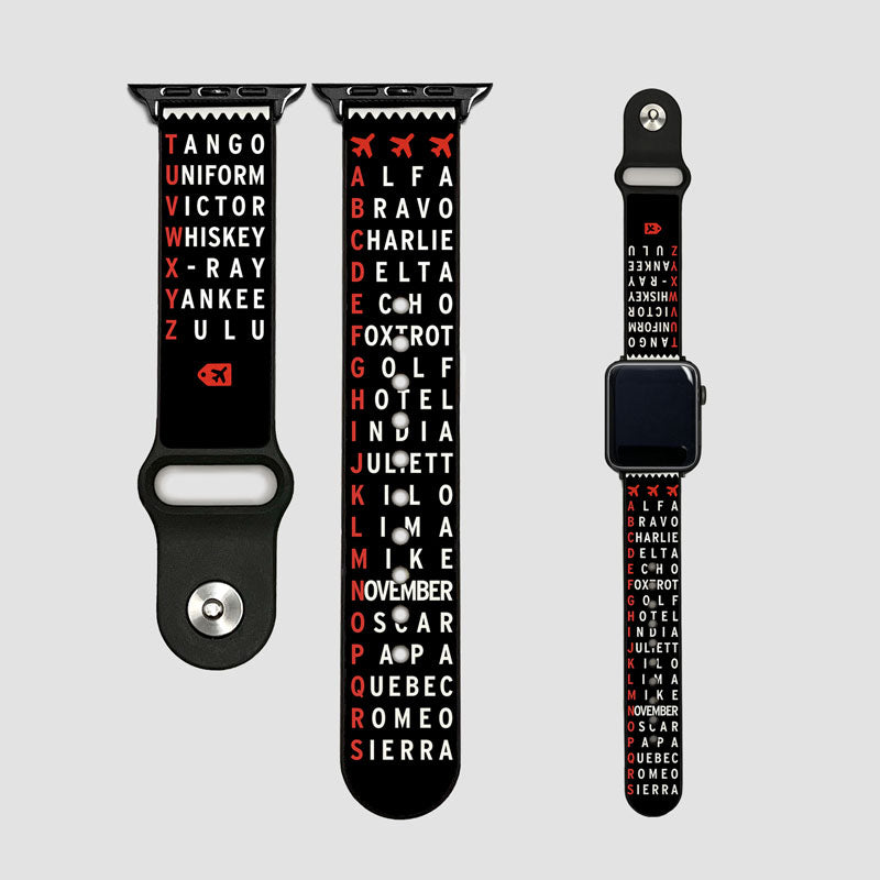 Nato Phonetic Alphabet - Apple Watch Band