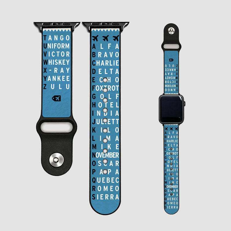 Nato Phonetic Alphabet - Apple Watch Band