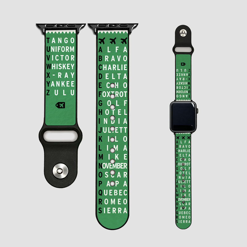Nato Phonetic Alphabet - Apple Watch Band