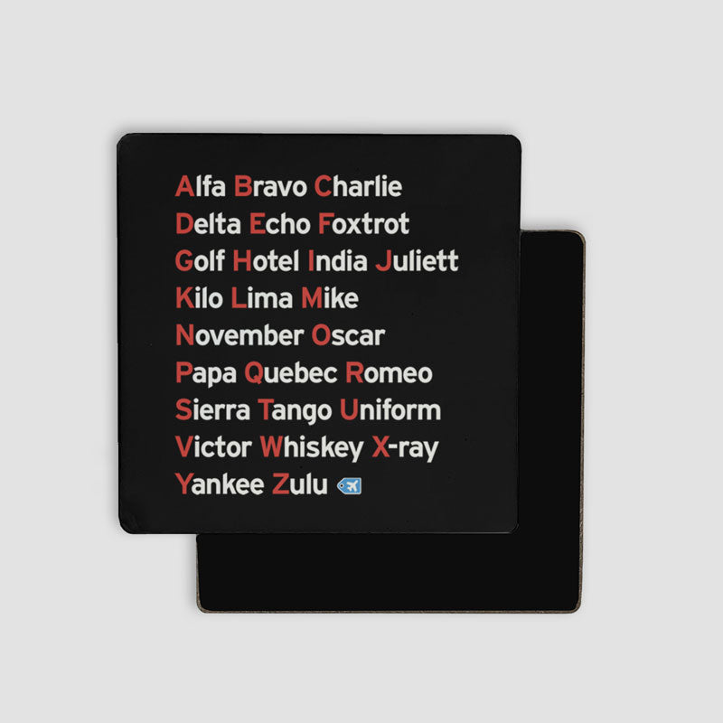 NATO Phonetic Alphabet - Magnet