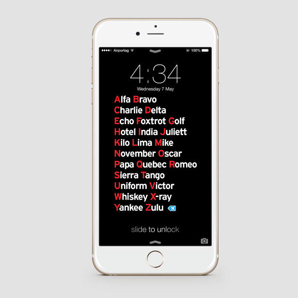 NATO Phonetic Alphabet - Mobile wallpaper