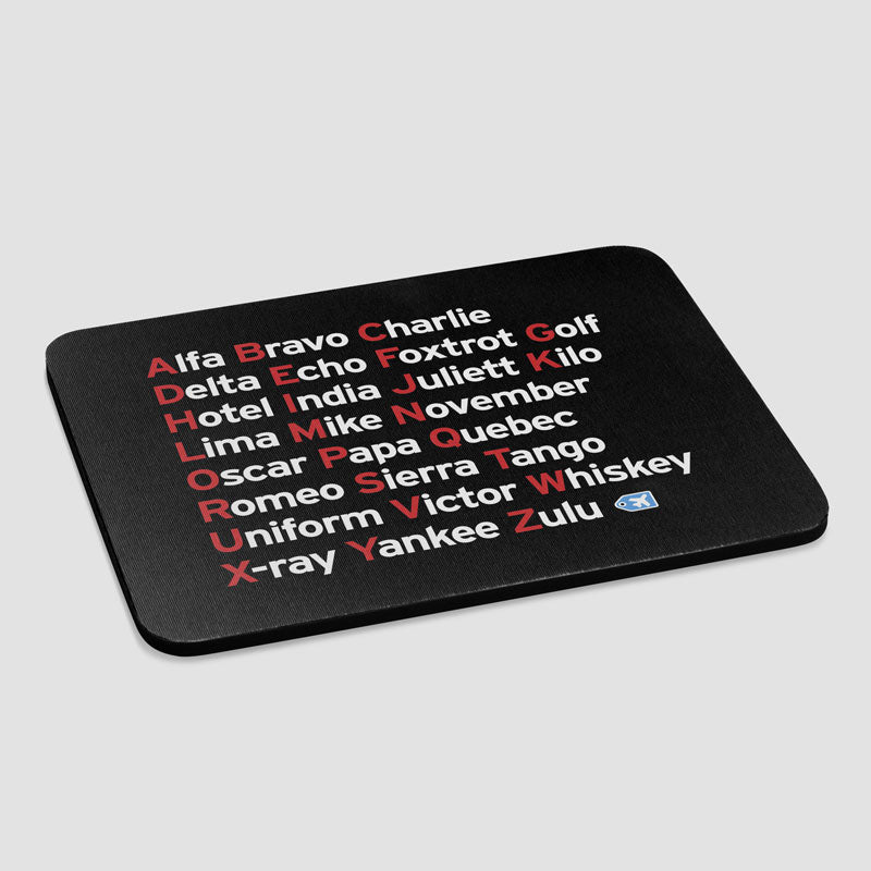 NATO Phonetic Alphabet - Mousepad