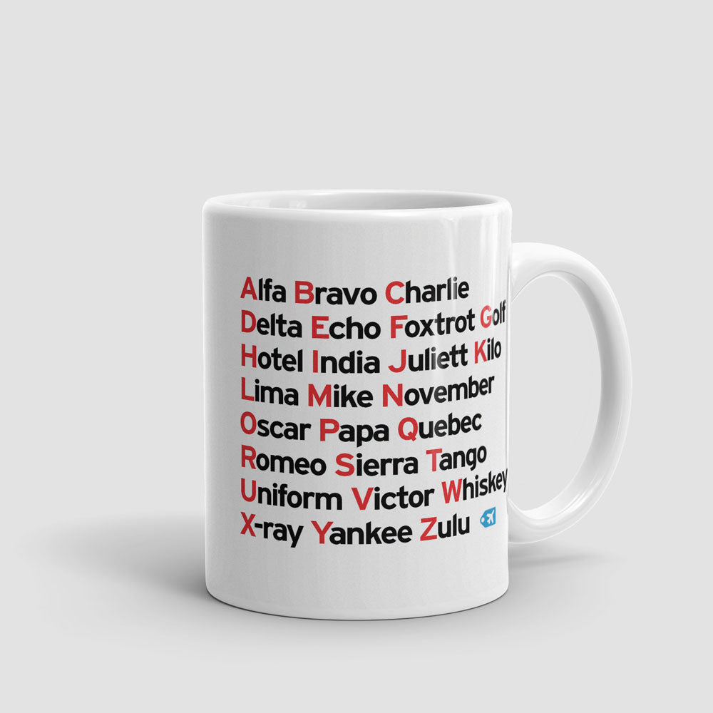 NATO Phonetic Alphabet - Mug