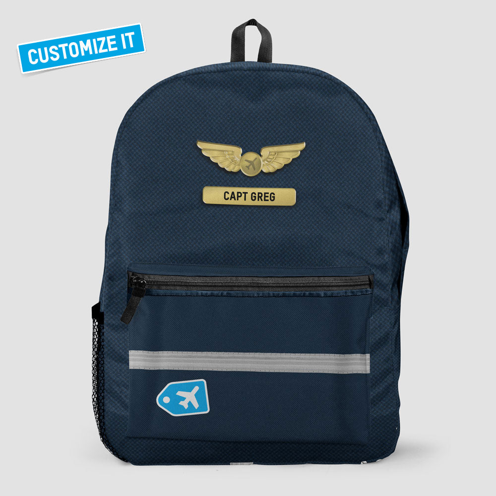 Navy Pilot Stripes - Backpack